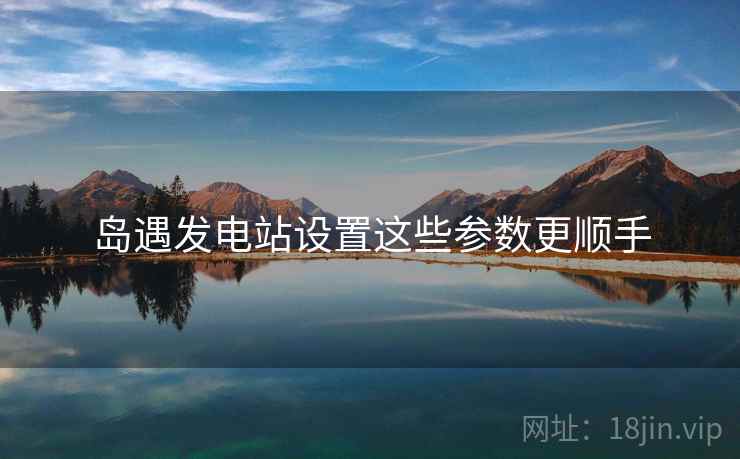 岛遇发电站设置这些参数更顺手
