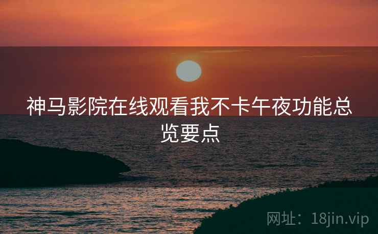 神马影院在线观看我不卡午夜功能总览要点
