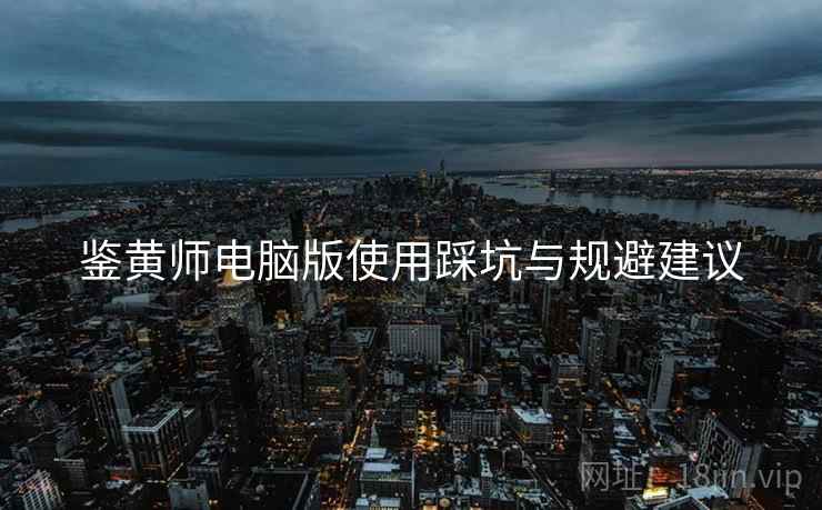 鉴黄师电脑版使用踩坑与规避建议