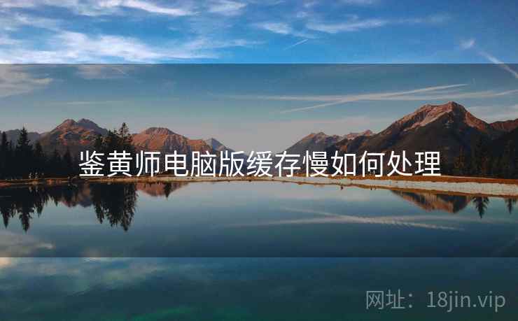 鉴黄师电脑版缓存慢如何处理 鉴黄师电脑版缓存慢如何处理